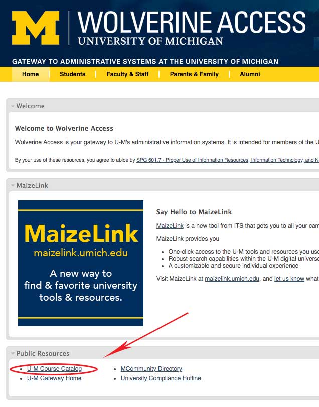 15 Ways To Navigate The Umich Course Catalog