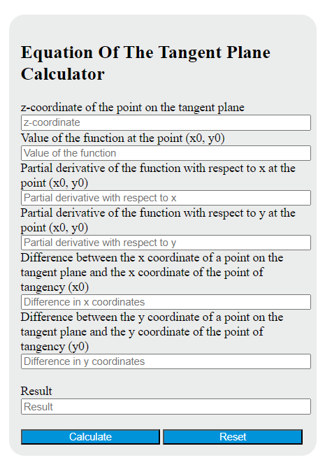 27 Tangent Plane Equation Calculator Afifahrayaan