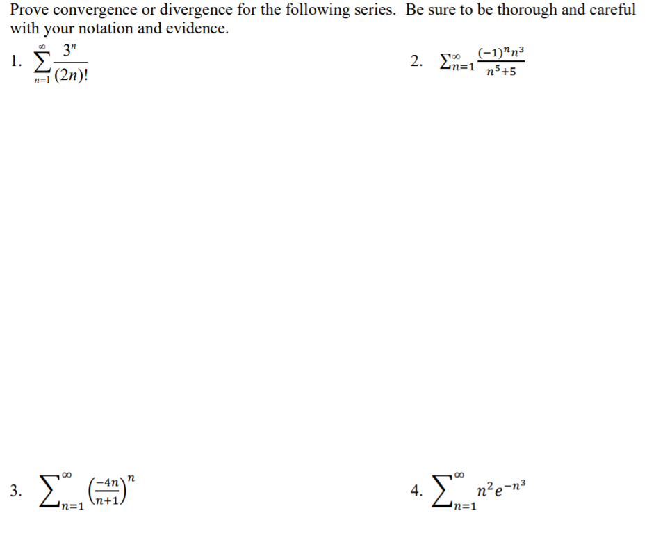 Answered Prove Convergence Or Divergence Of Bartleby