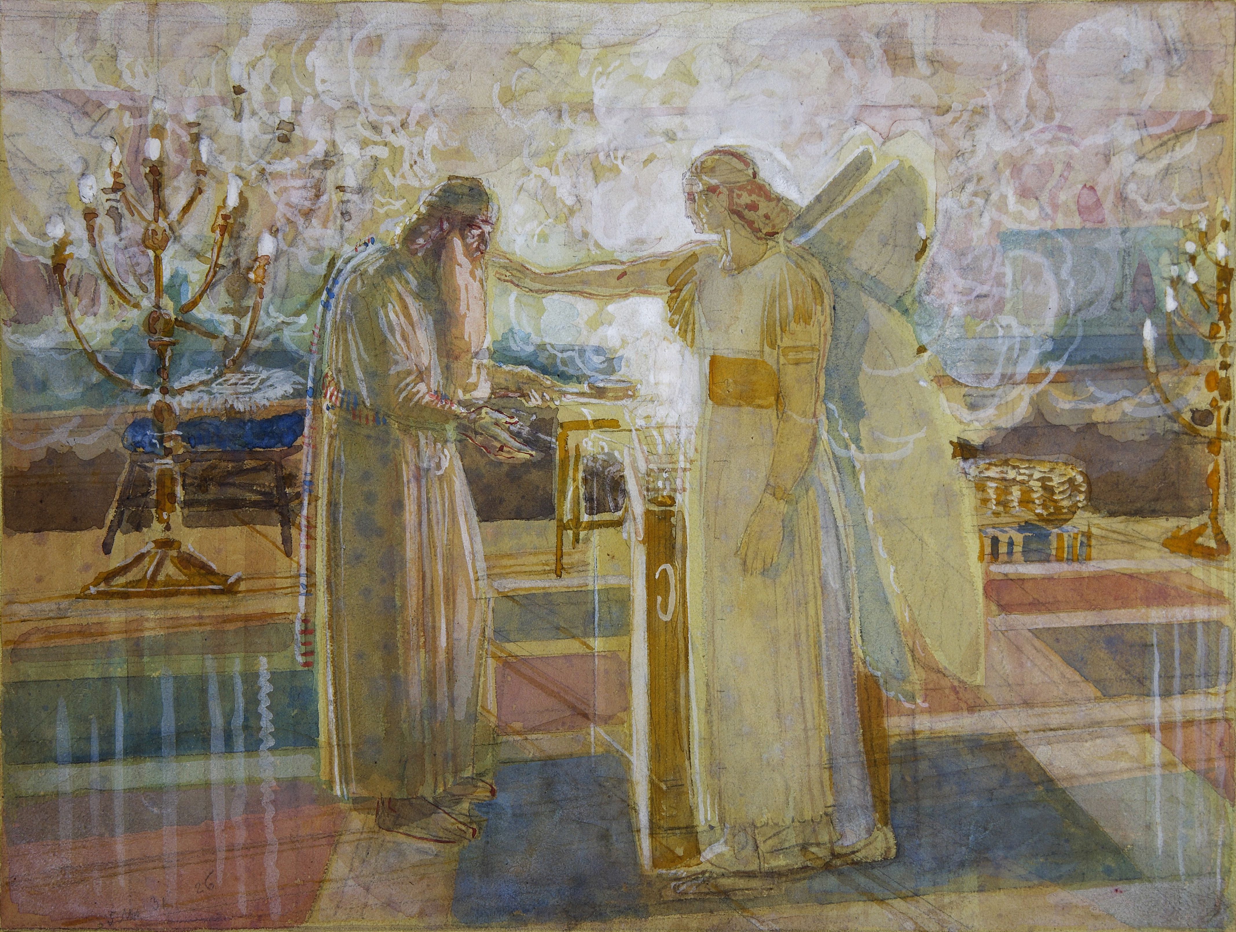 Archangel Gabriel Visits Zechariah Father Of John The Baptist