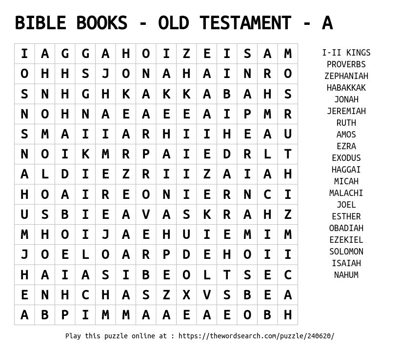 Books Of Old Testament