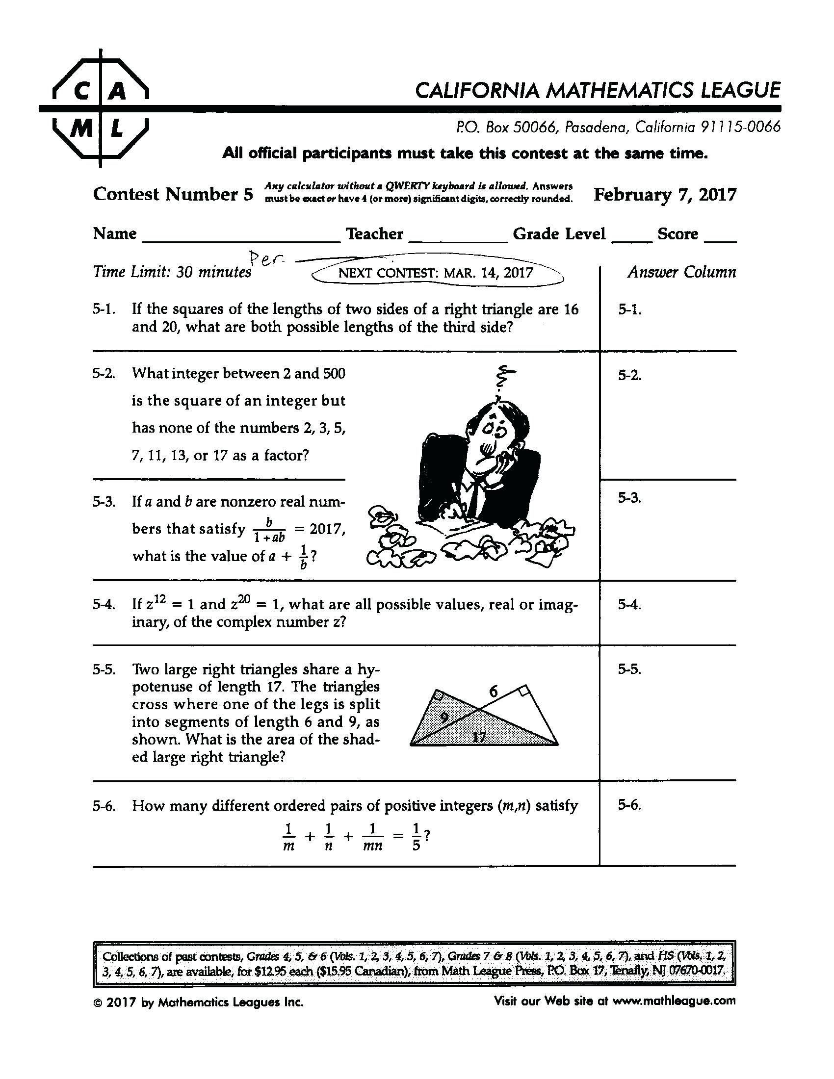 College Math Problems