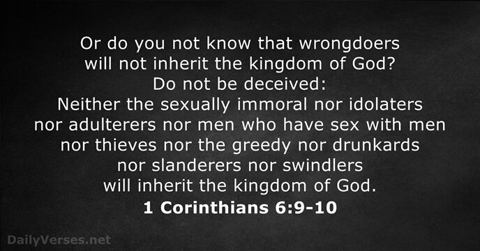 Corinthians 6 9