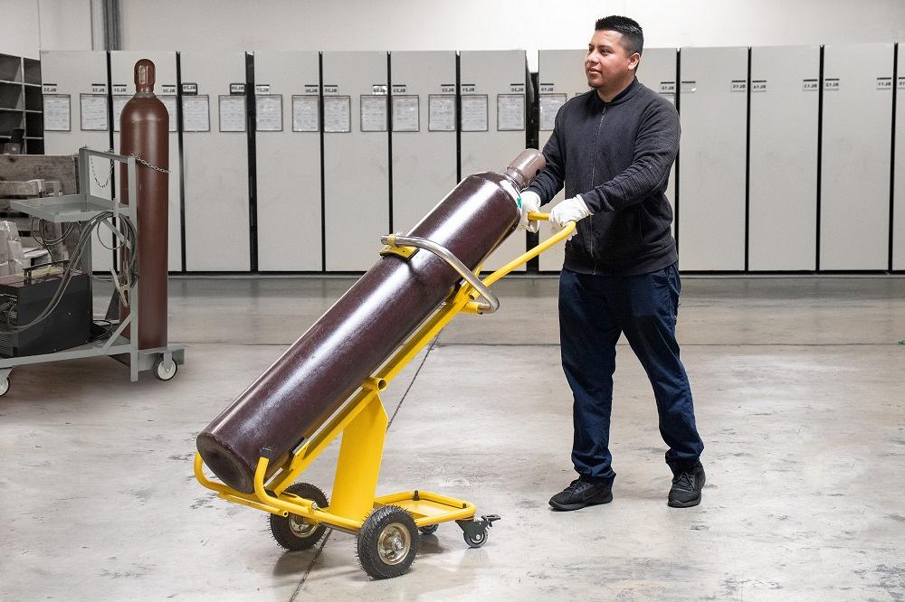 Cylinder Cart From Strong Hand Tools Helps Make Gas Cylinder Handling Safe