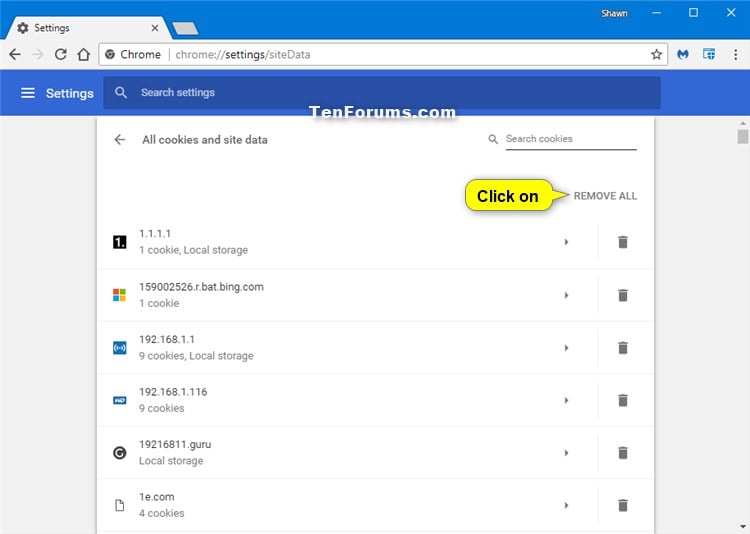 Delete Cookies In Google Chrome In Windows Tutorials