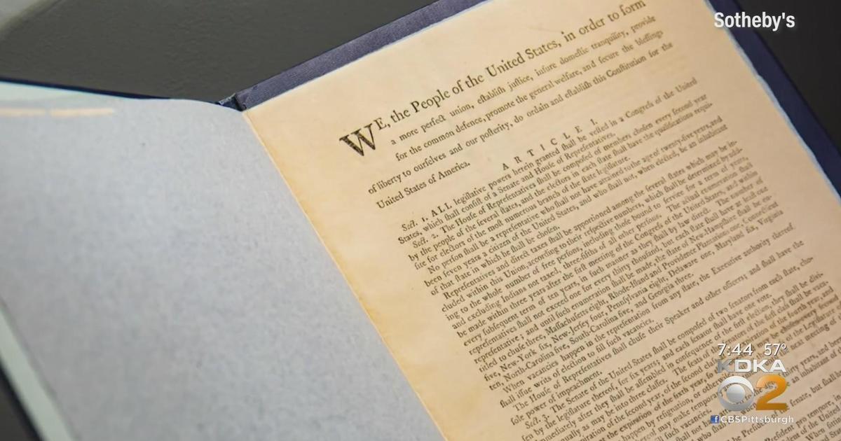 Extremely Rare First Edition Us Constitution Could Fetch 30 Million