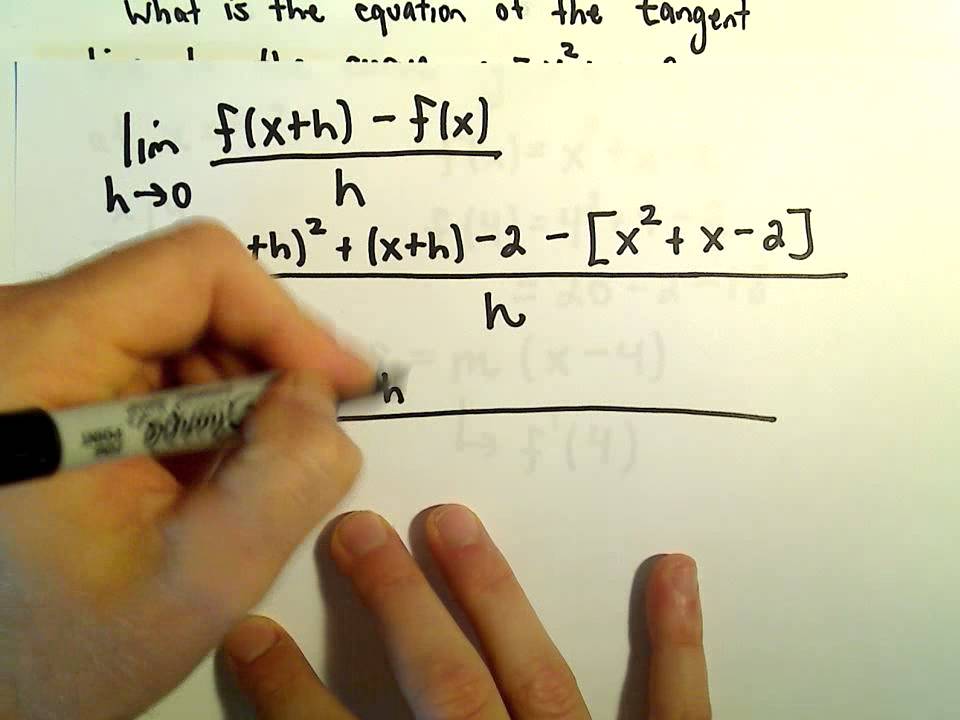 Find The Equation Of The Tangent Line