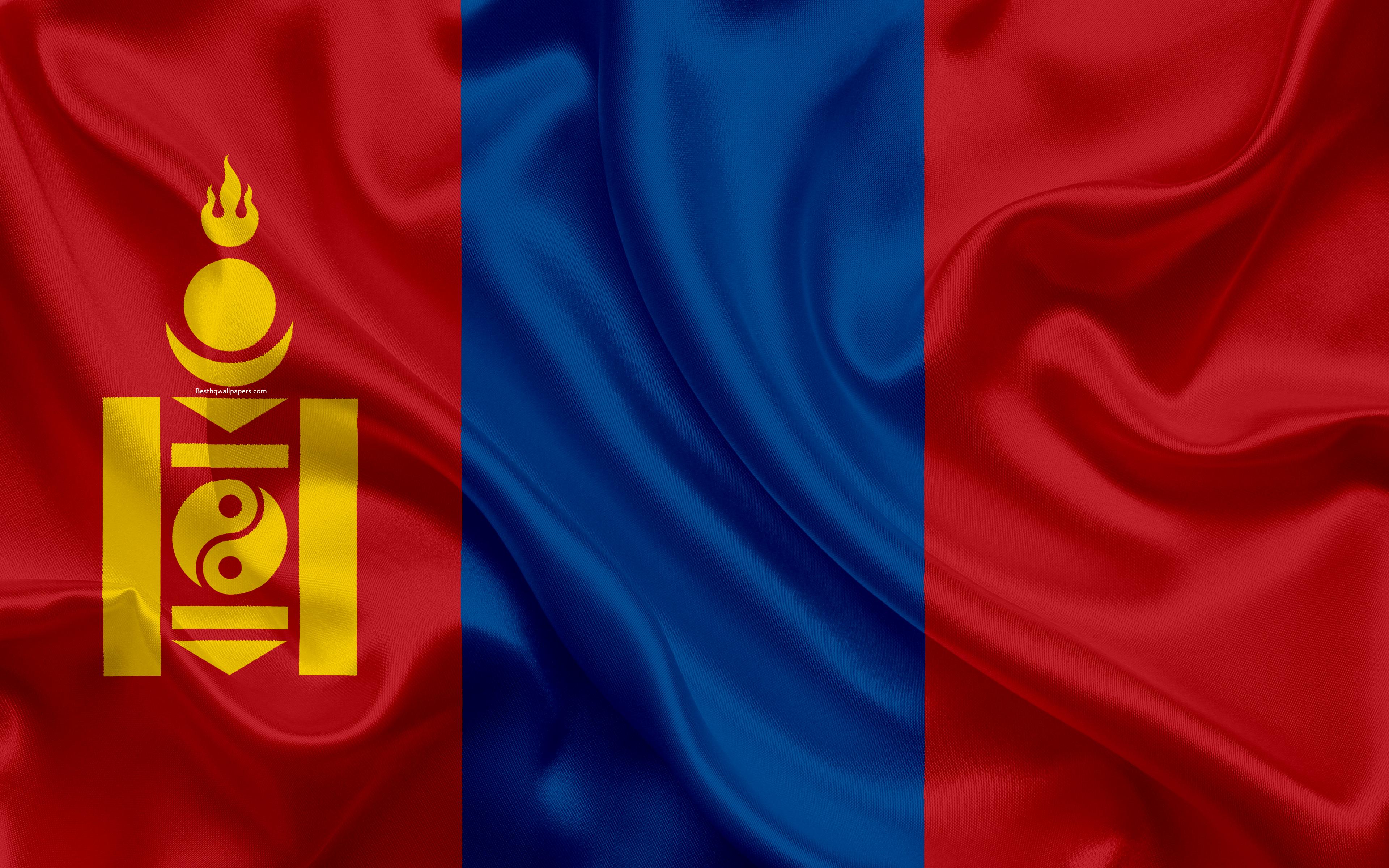 Flag In Mongolia