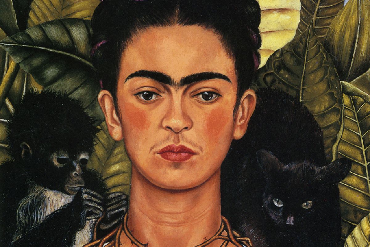 Frida Kahlo Self Portrait With Thorn Necklace And Hummingbird