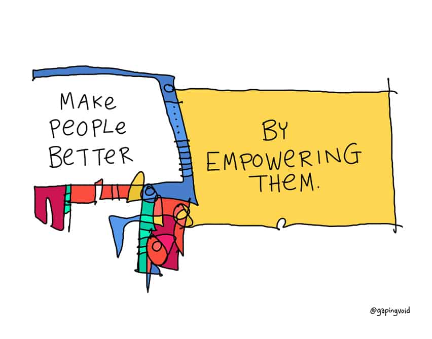 How To Empower Your Team Gapingvoid