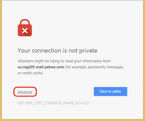 How To Fix Google Chrome Your Connection Is Not Private Message