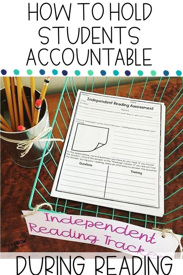 How To Hold Students Accountable During Independent Reading The