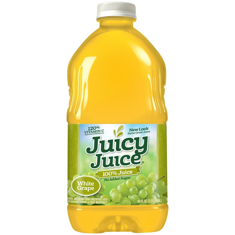 Juicy Juice 100% White Grape Juice, 64 Fl. Oz. - Walmart.com - Walmart.com