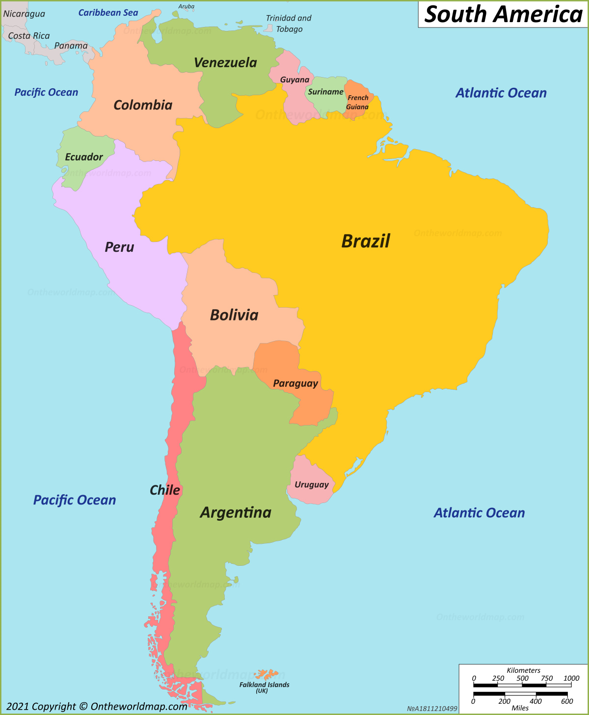 Map Of South America