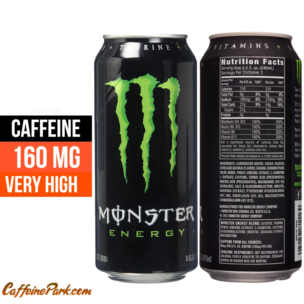 Monster Caffeine Content