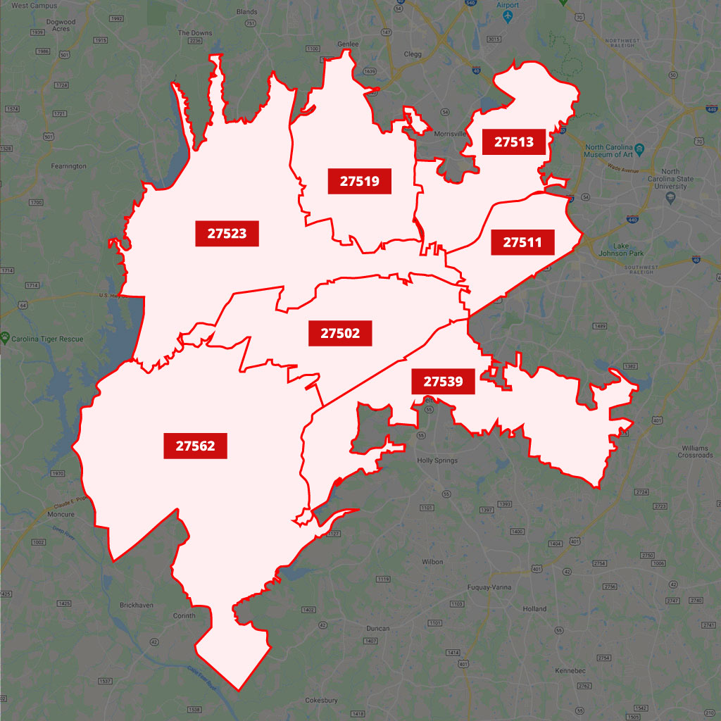 Nc Zip Code Map