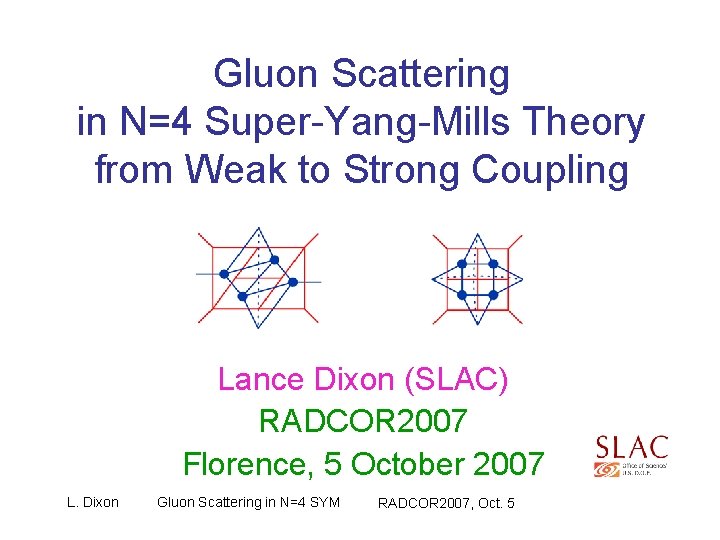 Ppt Gluon Scattering In N 4 Super Yang Mills Theory From Weak To