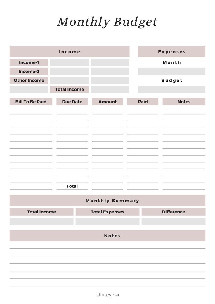 Print Savings Planner Free Printable