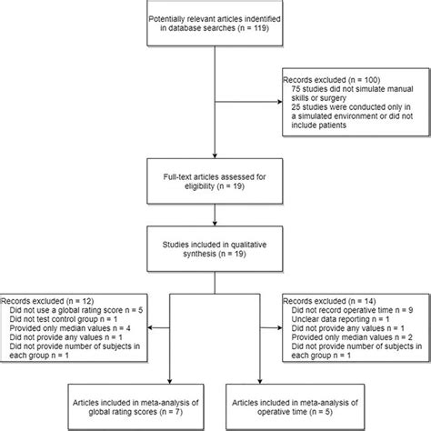 Prisma Flow Diagram Visualizing The Literature Search A Total Of 119