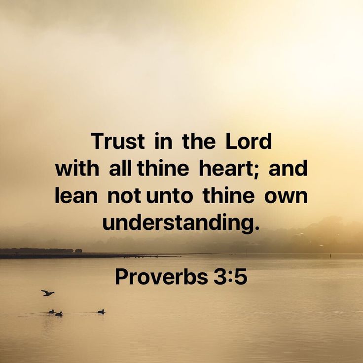 Proverbs 3 5 6 Trust In The Lord With All Thine Heart And Lean Not Unto