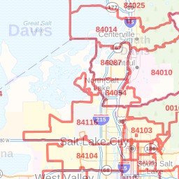 Salt Lake County Zip Code Map Maping Resources