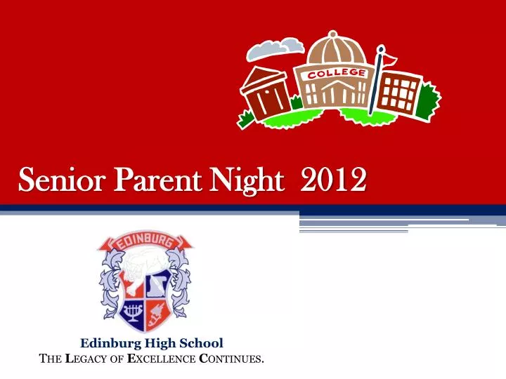 Senior Parent Night Class Of Ppt Download