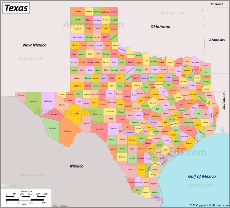 Texas County Map