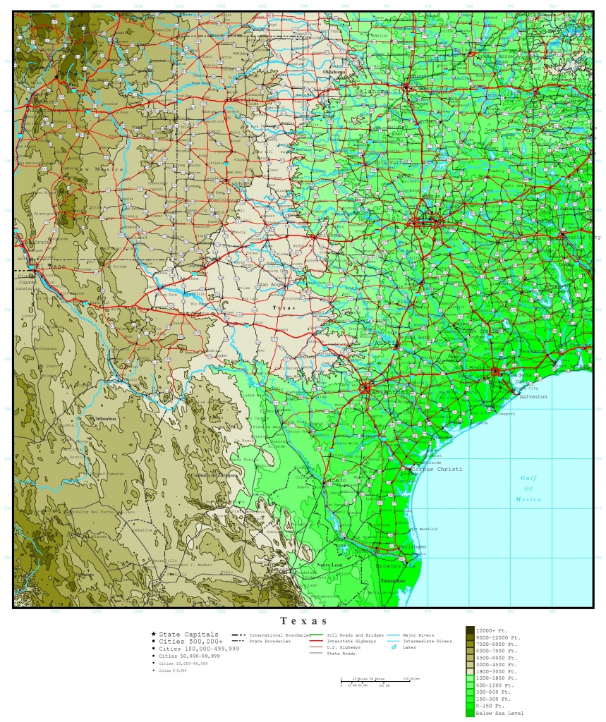 Texas Topo Map