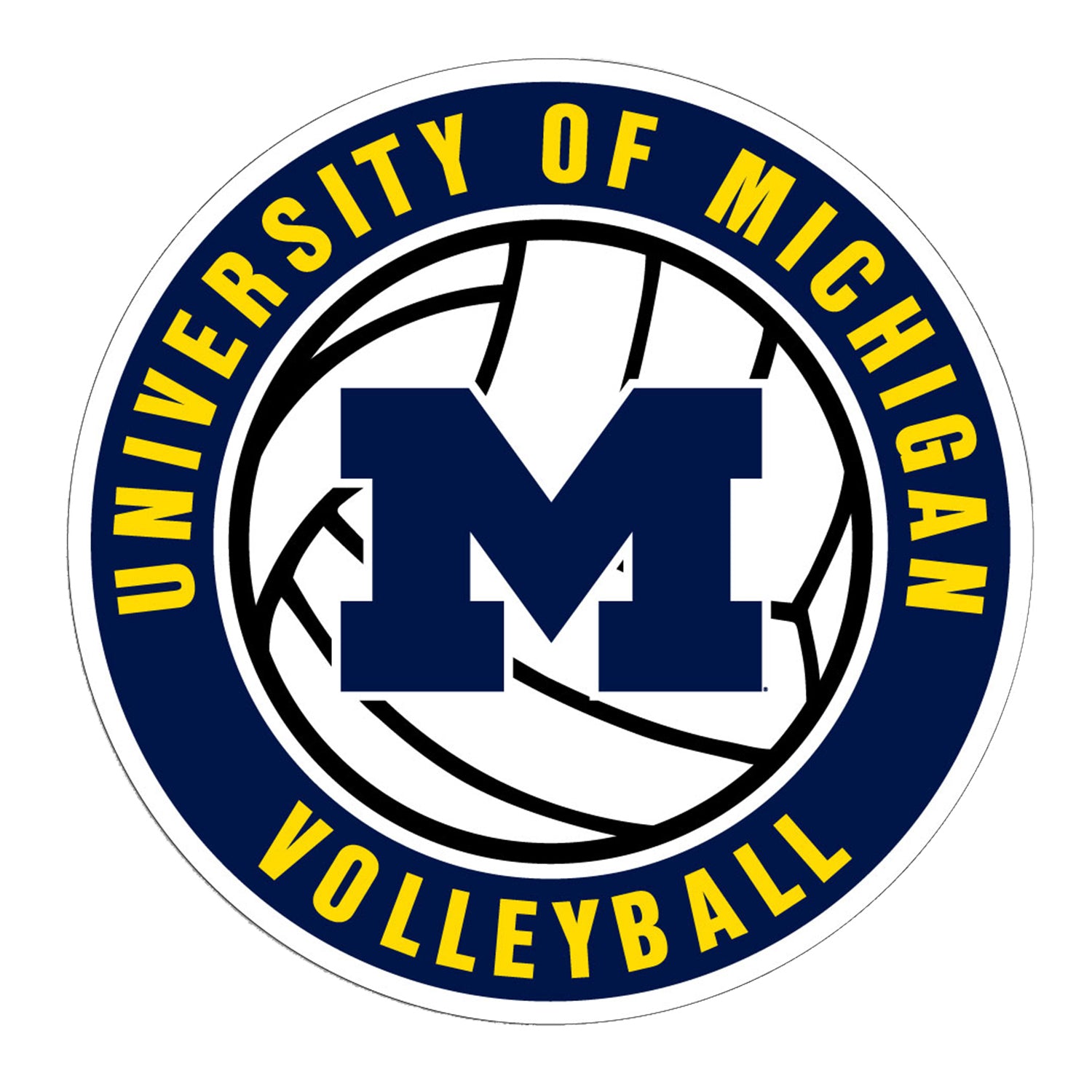 University Of Michigan Volleyball Magnet The M Den Shop