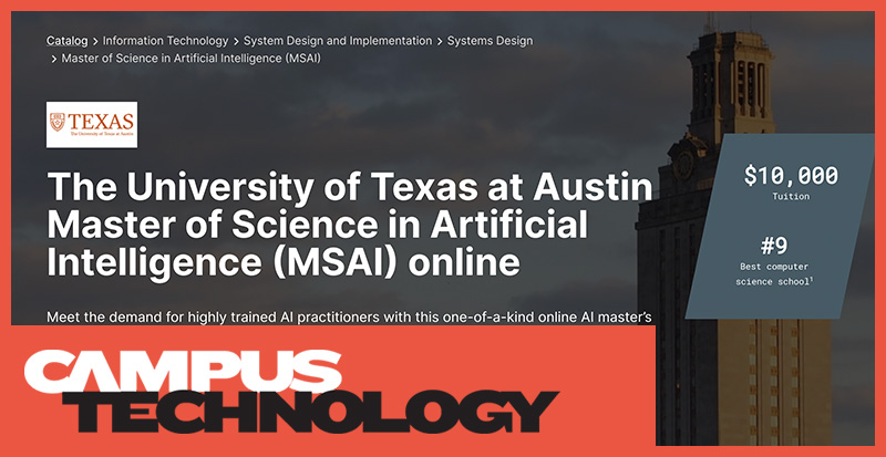 University Of Texas At Austin Offers Online Master S Degree In Ai With