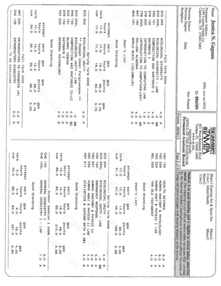 Ut Austin Unofficial Transcript