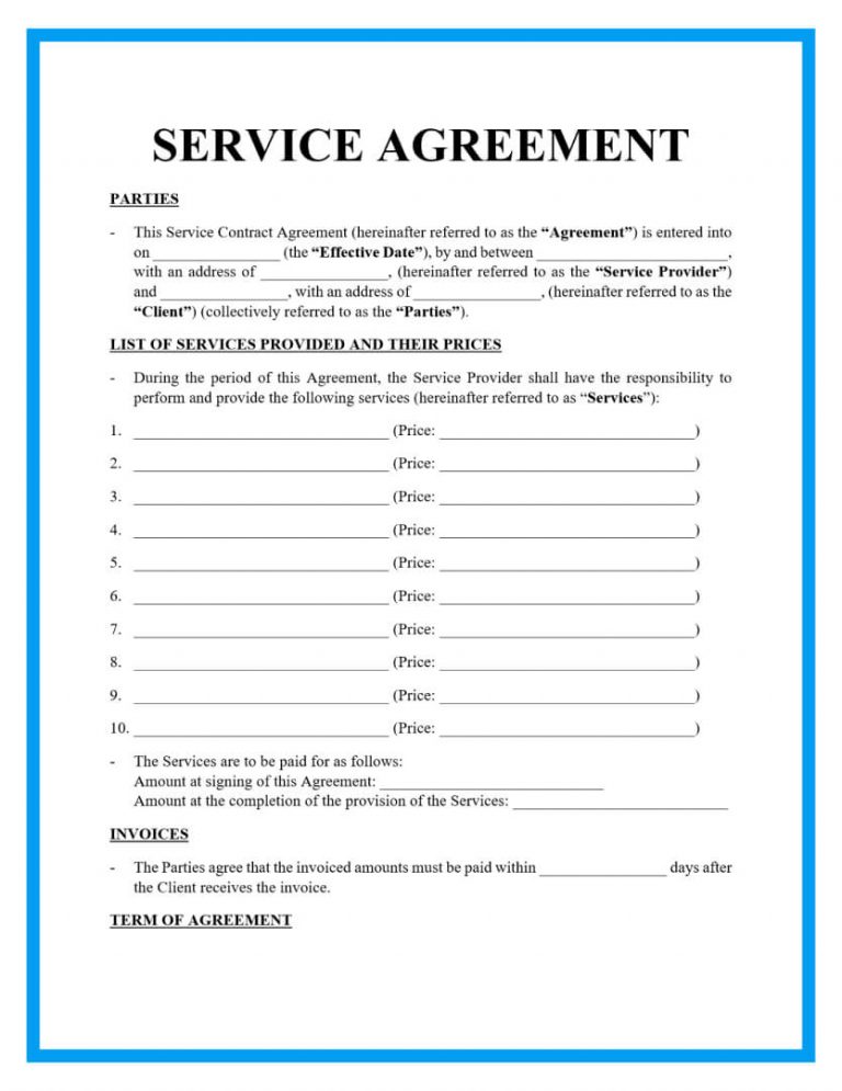 What Makes A Service Contract Legally Binding?