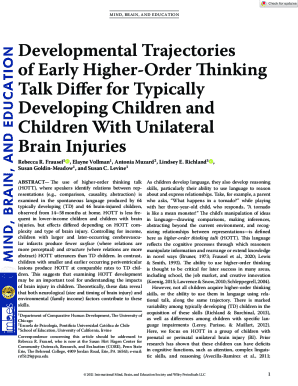 When Do Students Master Higherorder Thinking? A Developmental Guide