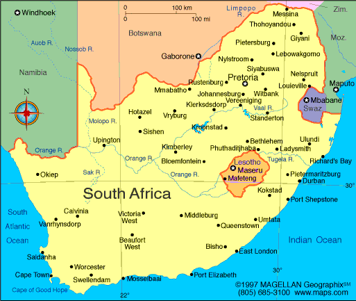 When Traveling South Africa: A Map's Indispensable Role.