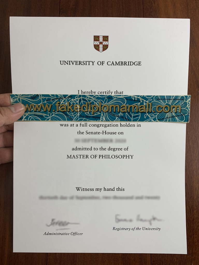 Where To Get An University Of Cambridge Degree Certificate