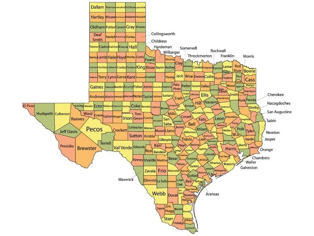 Why Does Texas Have So Many Counties A History Lesson